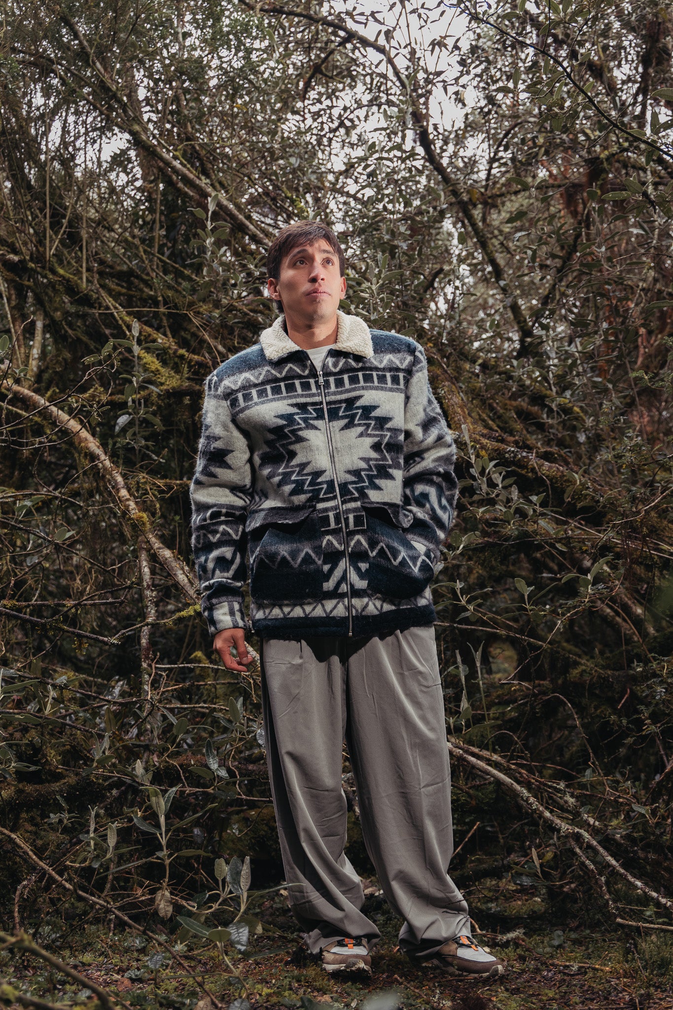 Veste bleu des andes