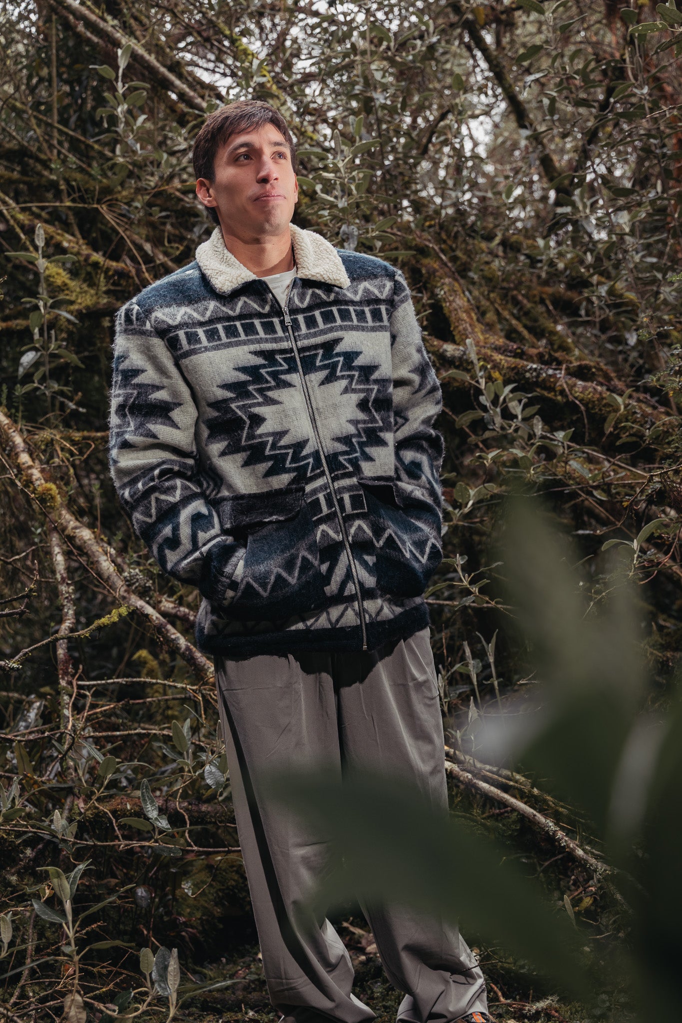 Veste bleu des andes